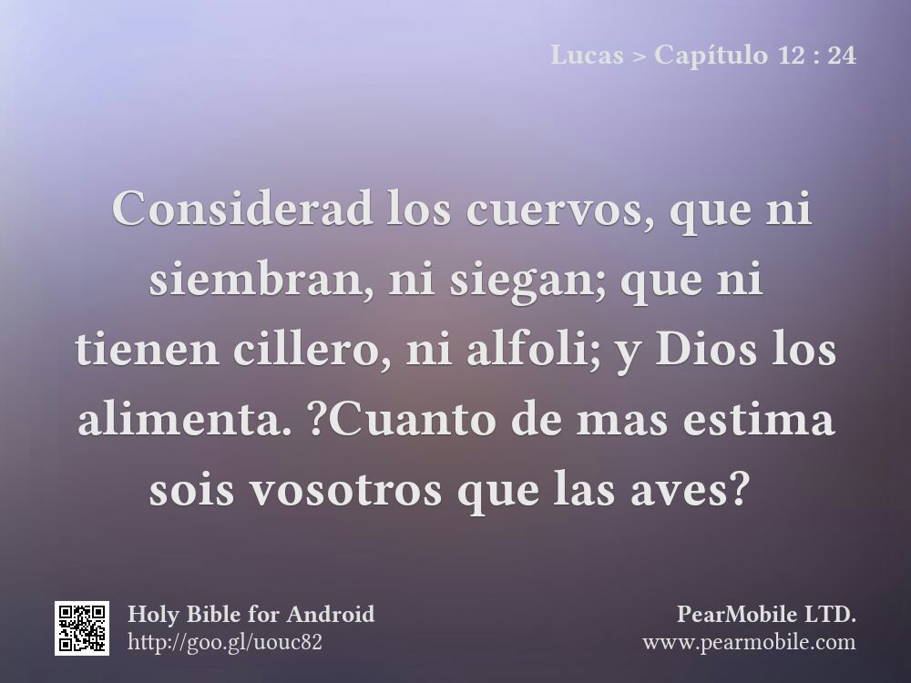 Lucas, Capítulo 12:24